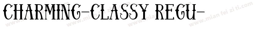 Charming-Classy Regu字体转换